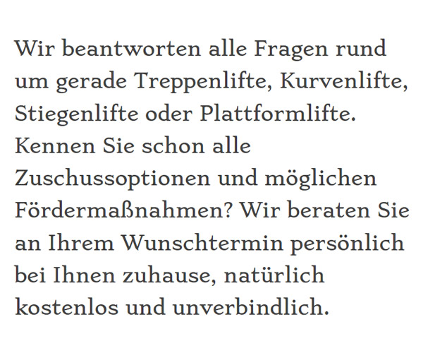 Kurvenlift